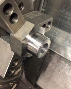 Neat nozzle piece coming off the @mazak Integrex! #cncmachining #machining #mazak #i…