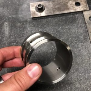 We’ve been busy lately. Here’s a purge collar for a scientific instrument compan